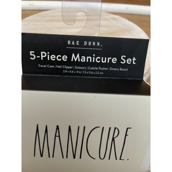 VHTF NWT NEW Rae Dunn  5 Pc Manicure Set - Picture 3 of 4